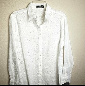 Ralph Lauren Eyelet White Shirt